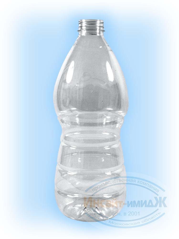 Молочная ПЭТ бутылка 2 литра, прозрачная. Горло 38 мм Bericap38 (BRC38). Цена за бутылку 11,95