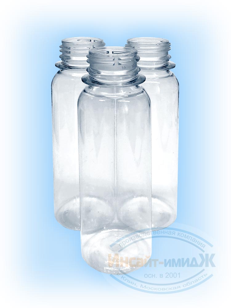 ПЭТ бутылка 0,1 литра прозрачная бесцветная, Горло 28 мм PCO1881, цена 4,65 рублей