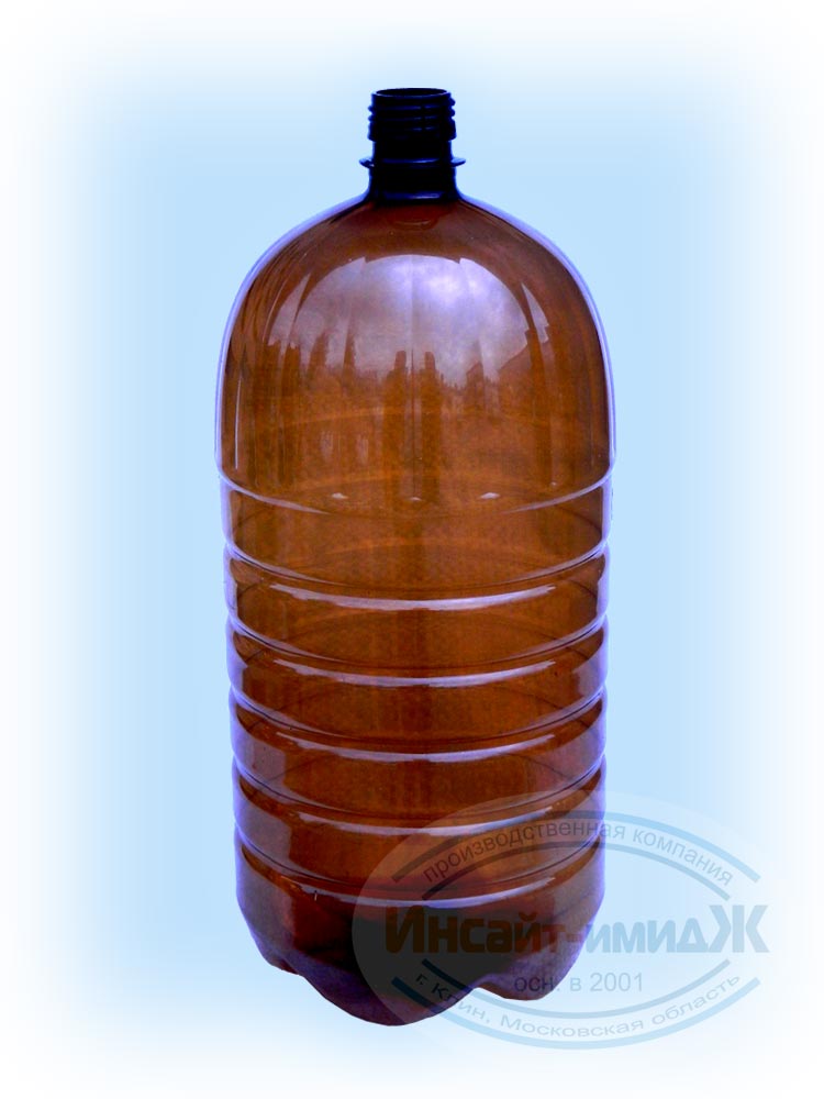 Пэт бутылка 3 литра 28 мм PCO1810, коричневая,