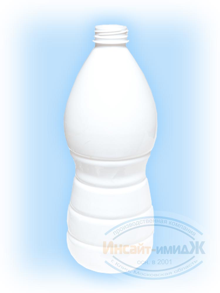 Молочная ПЭТ бутылка 2 литра, белая матовая. Горло 38 мм Bericap38 (BRC38). Цена за бутылку 12,15